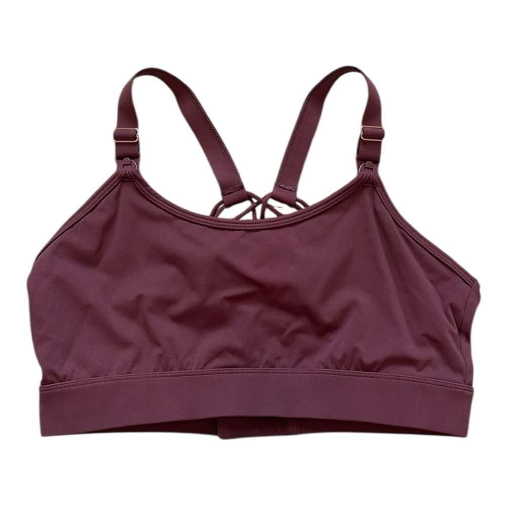 Everyday Support Sports Bra in Deep Plum